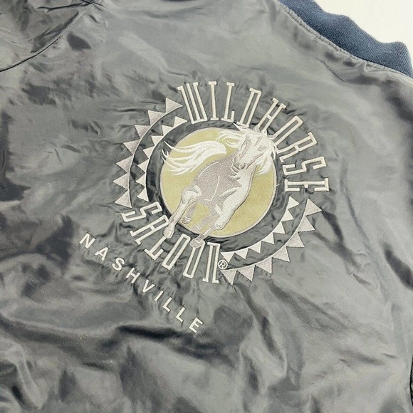 Wild Horse Saloon Nashville Jacket Mens L Black Embroidered Logo Full Zip Opry